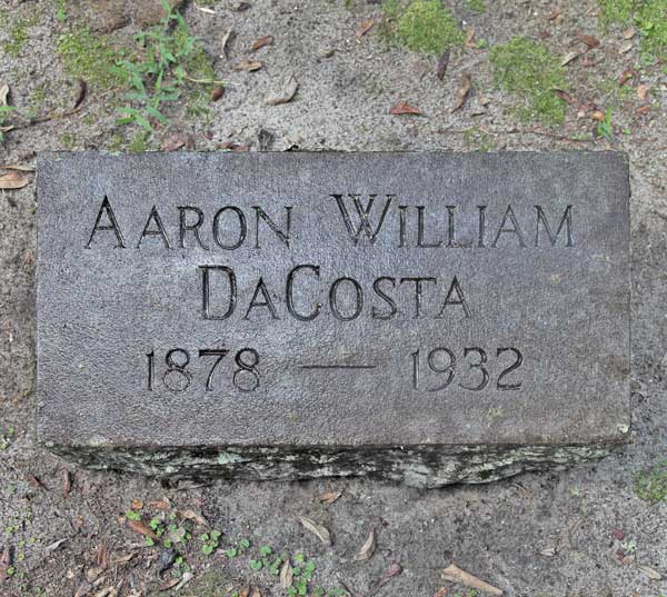 Aaron William DaCosta Gravestone Photo