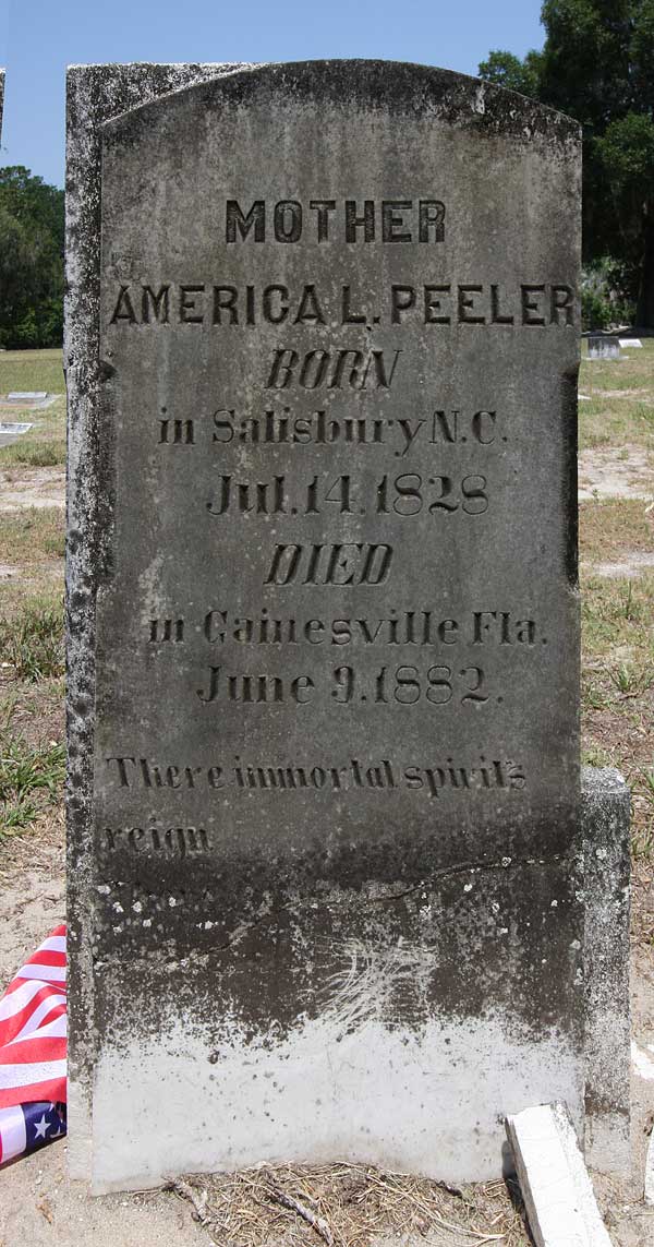 America L. Peeler Gravestone Photo