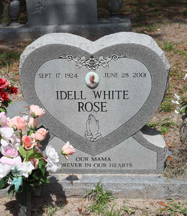 Idell White Rose Gravestone Photo