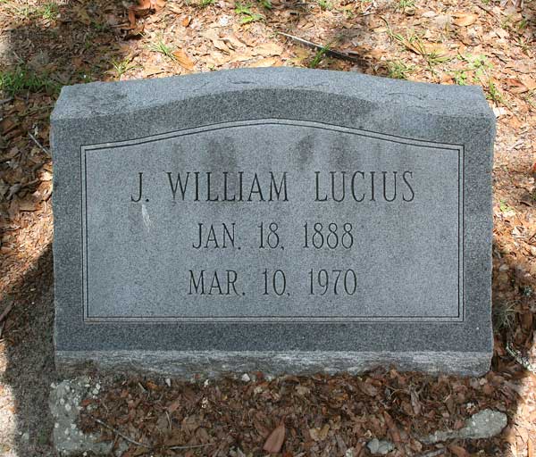 J. William Lucius Gravestone Photo