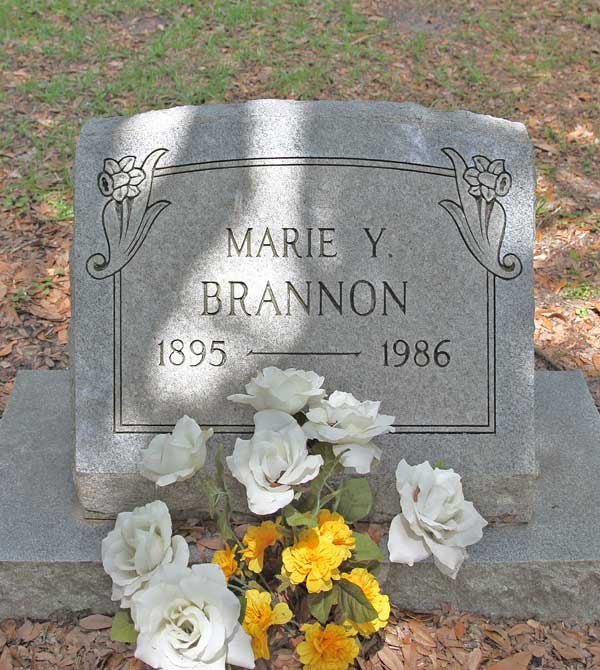 Marie Y. Brannon Gravestone Photo
