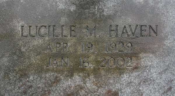 Lucille M. Haven Gravestone Photo