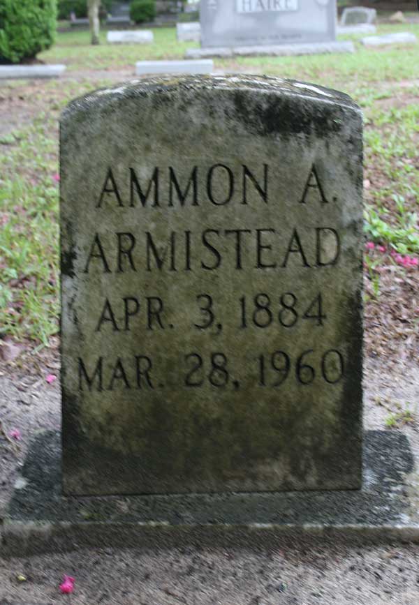 Ammon A. Armistead Gravestone Photo