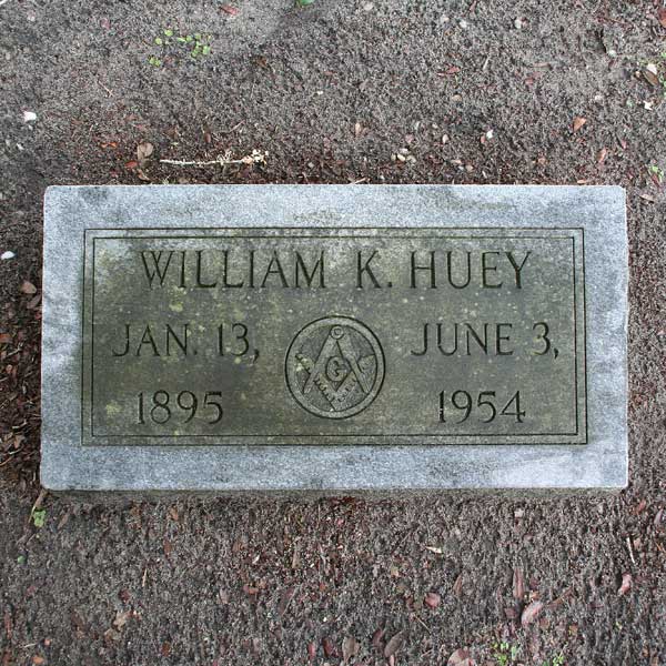 William K. Huey Gravestone Photo