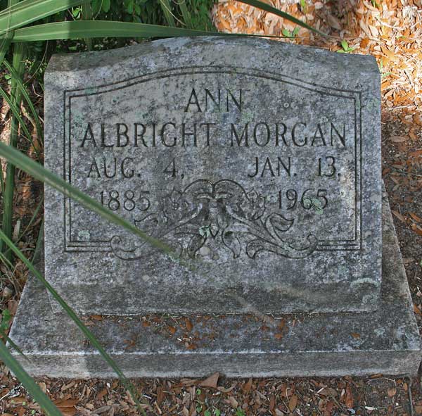 Ann Albright Morgan Gravestone Photo