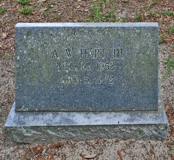 A.W. Hart Gravestone Photo