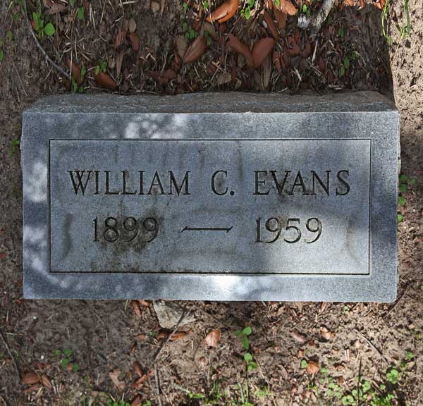 William C. Evans Gravestone Photo