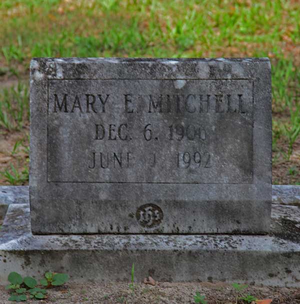 Mary E Mitchell Gravestone Photo