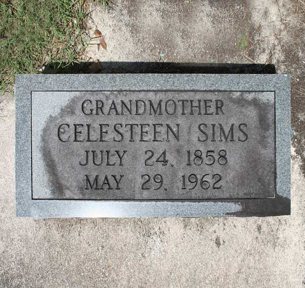 Celesteen Sims Gravestone Photo