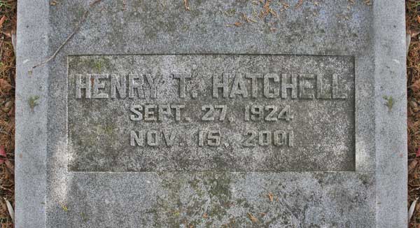 Henry T. Hatchell Gravestone Photo