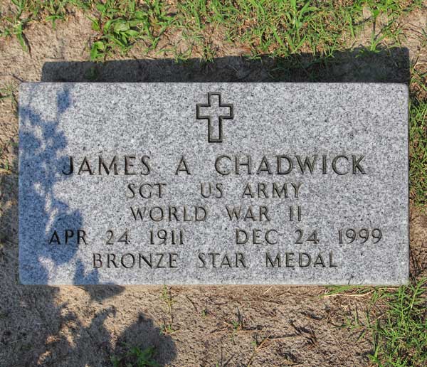 James A. Chadwick Gravestone Photo