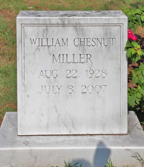 William Chesnut Miller Gravestone Photo