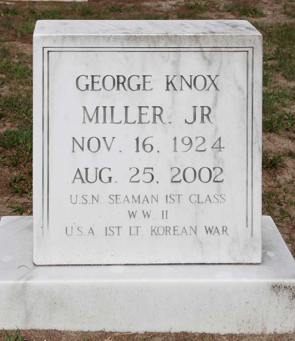 George Knox Miller Gravestone Photo