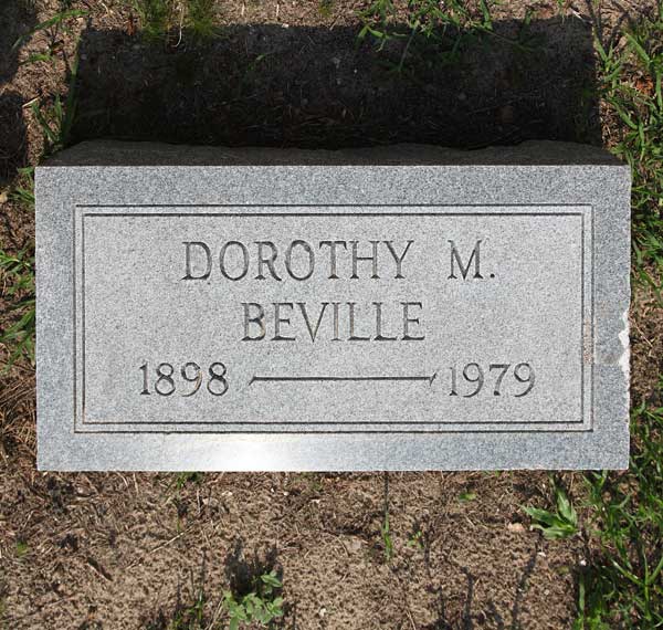 Dorothy M. Beville Gravestone Photo