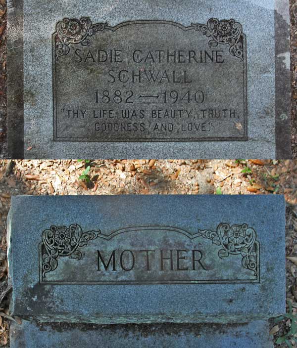 Sadie Catherine Schwall Gravestone Photo