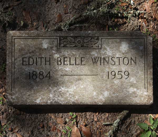 Edith Belle Winston Gravestone Photo