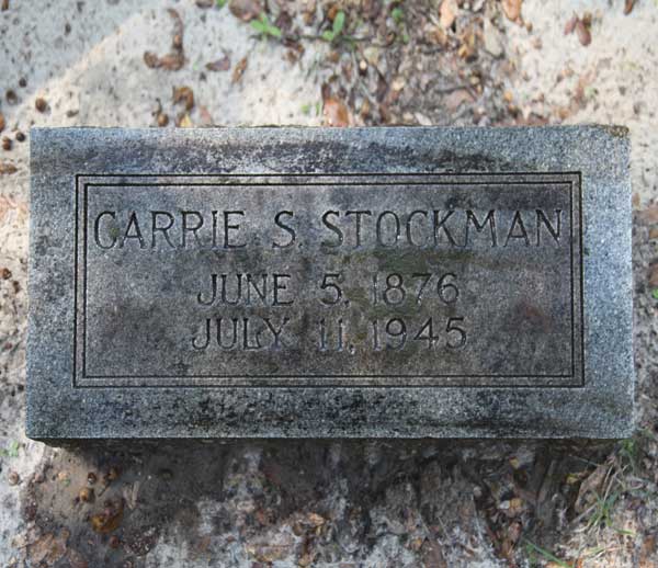 Carrie S. Stockman Gravestone Photo