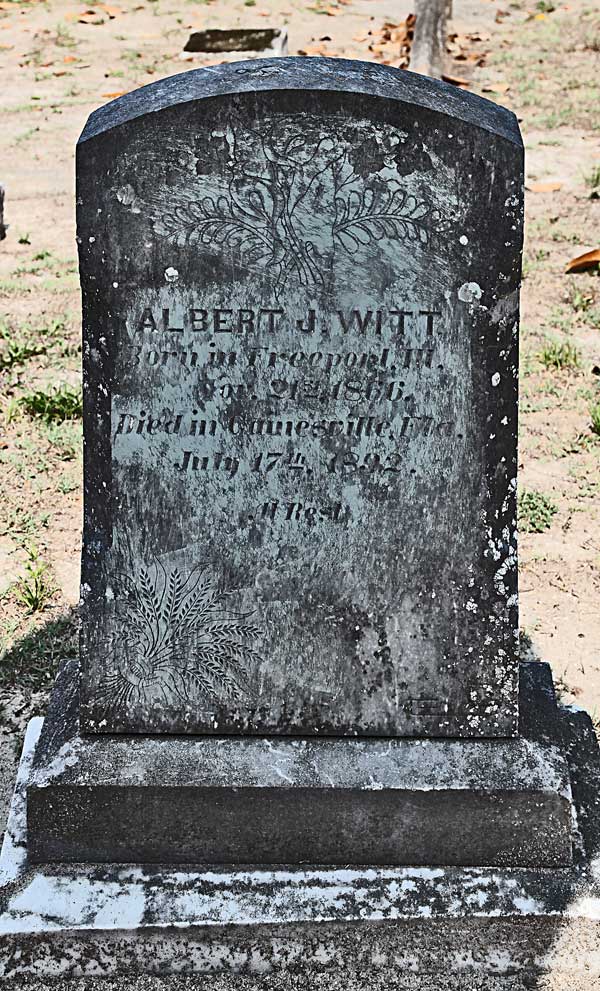 Albert J. Witt Gravestone Photo