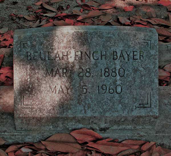 Beulah Finch Bayer Gravestone Photo