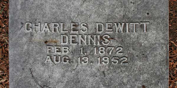 Charles Dewitt Dennis Gravestone Photo