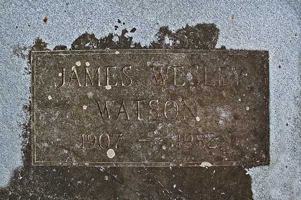 James Wesley Watson Gravestone Photo