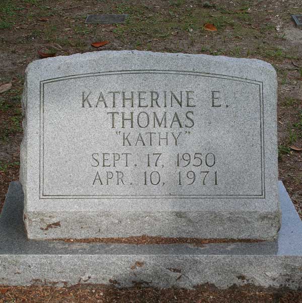 Katherine E. Thomas Gravestone Photo