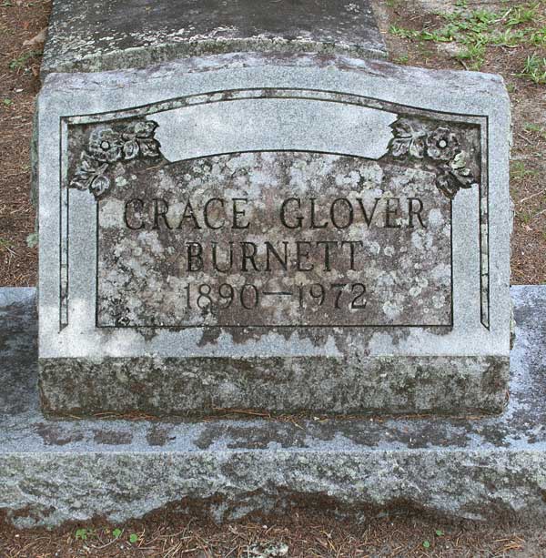 Grace Glover Burnett Gravestone Photo