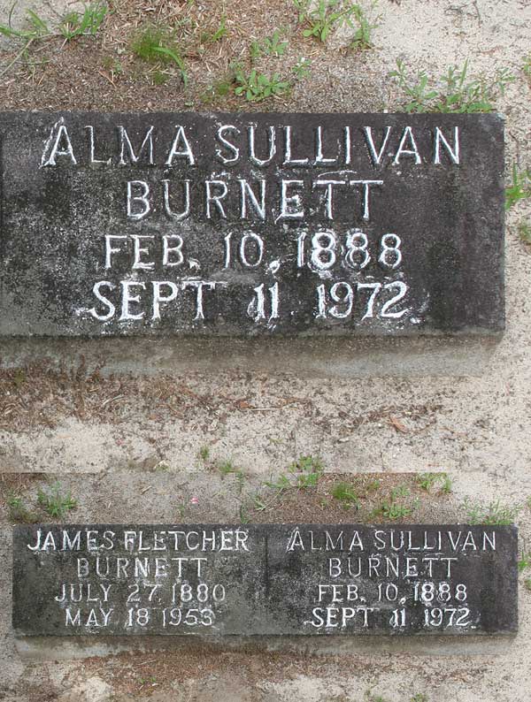 Alma Sullivan Burnett Gravestone Photo