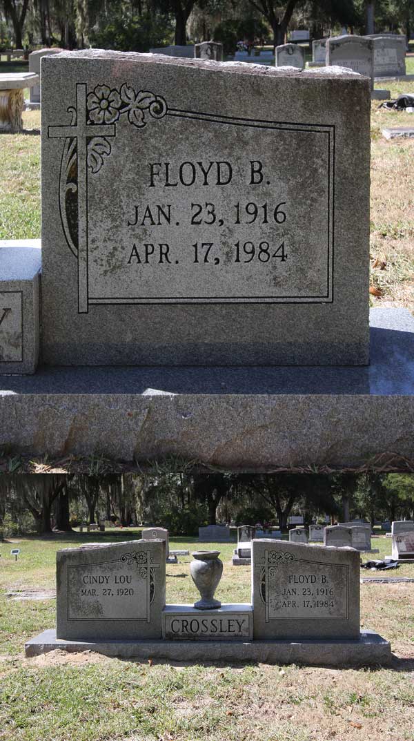 Floyd B. Crossley Gravestone Photo