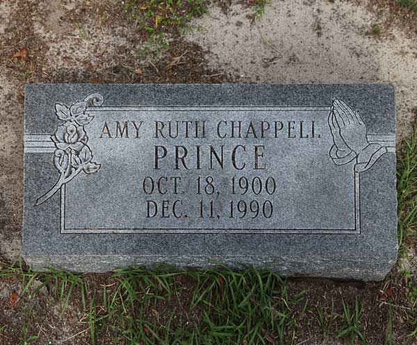 Amy Ruth Chappell Prince Gravestone Photo