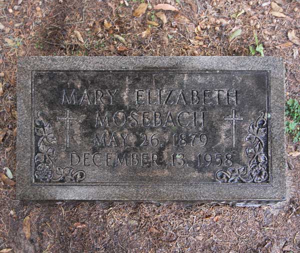 Mary Elizabeth Mosebach Gravestone Photo