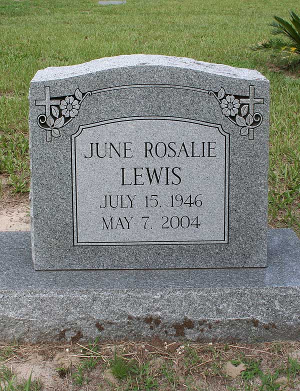 June Rosalie Lewis Gravestone Photo