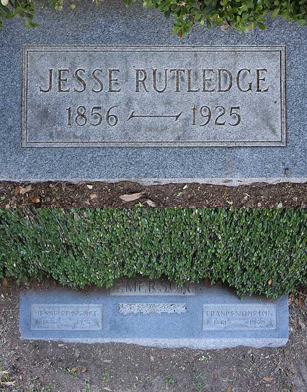 Jesse Rutledge Gravestone Photo