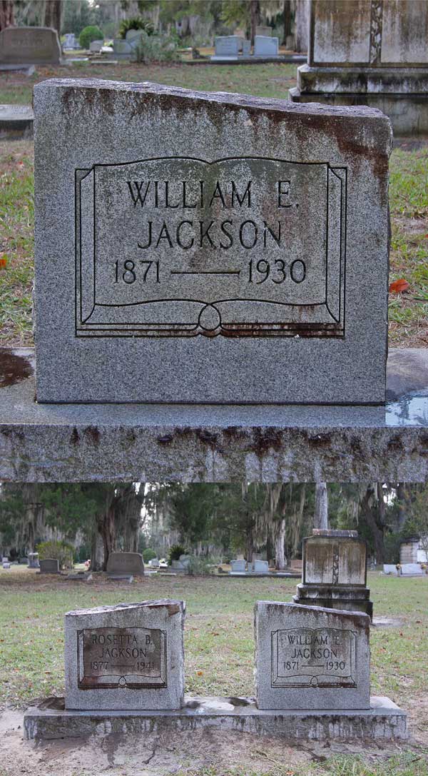 William E. Jackson Gravestone Photo