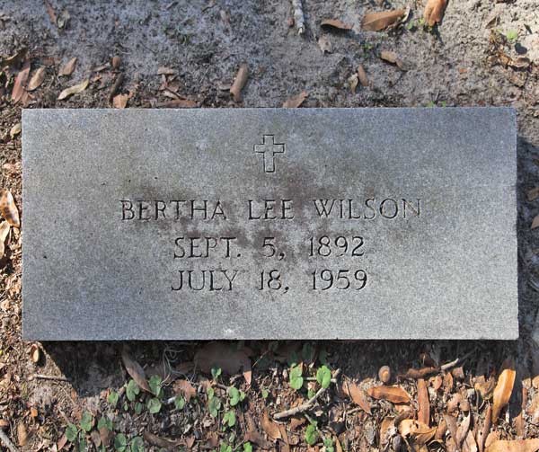 Bertha Lee Wilson Gravestone Photo