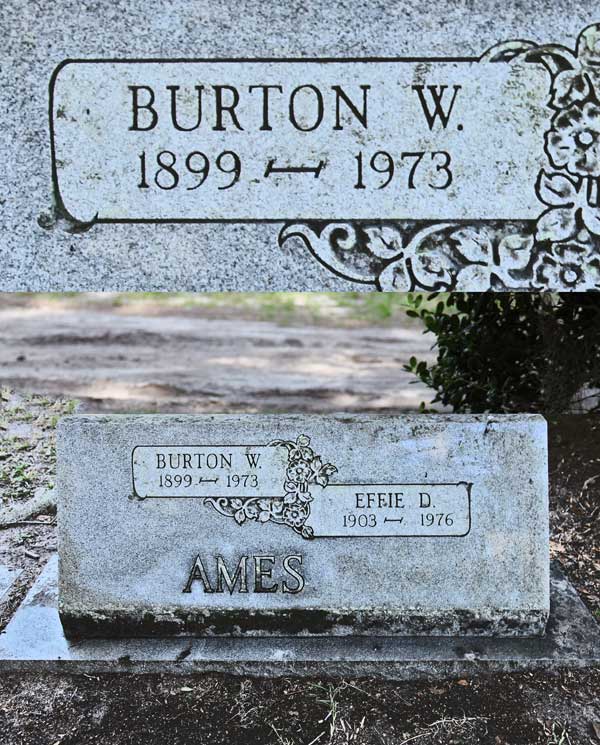 Burton W. Ames Gravestone Photo