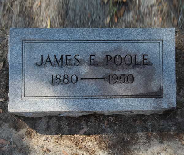 James E. Poole Gravestone Photo