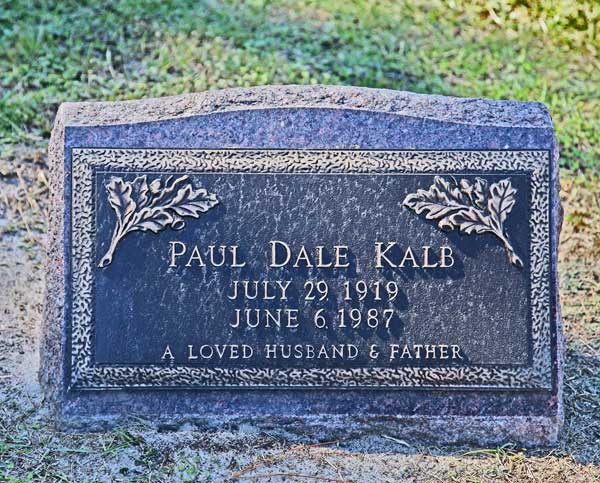 Paul Dale Kalb Gravestone Photo