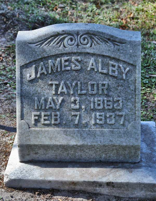 James Alby Taylor Gravestone Photo