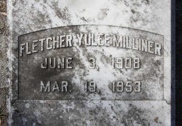 Fletcher Yulee Milliner Gravestone Photo