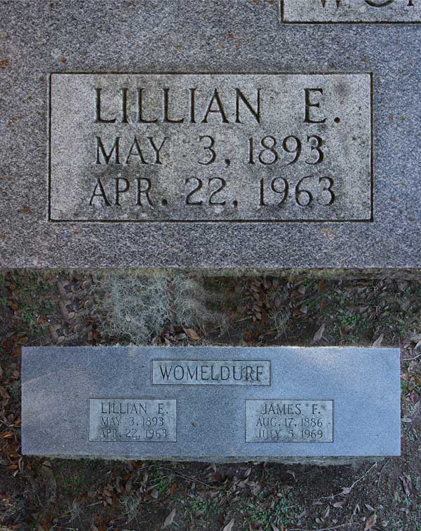 Lillian E. Womeldurf Gravestone Photo