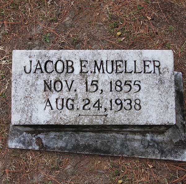 Jacob E. Mueller Gravestone Photo