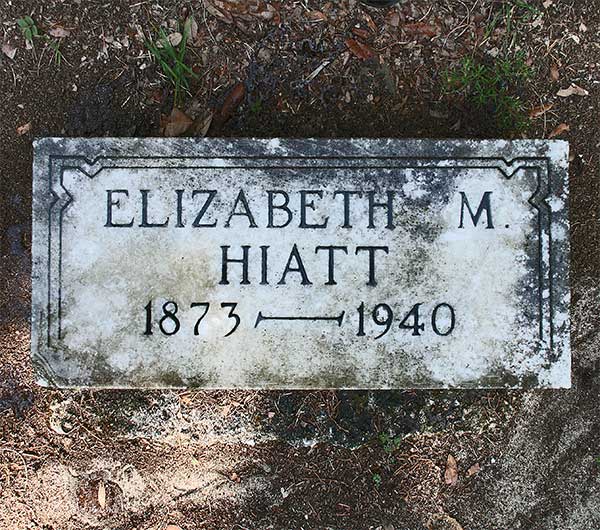 Elizabeth M. Hiatt Gravestone Photo