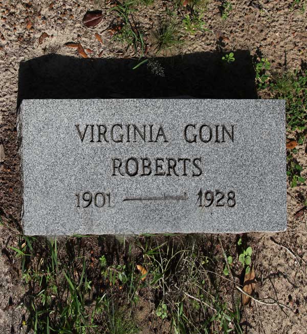 Virginia Goin Roberts Gravestone Photo