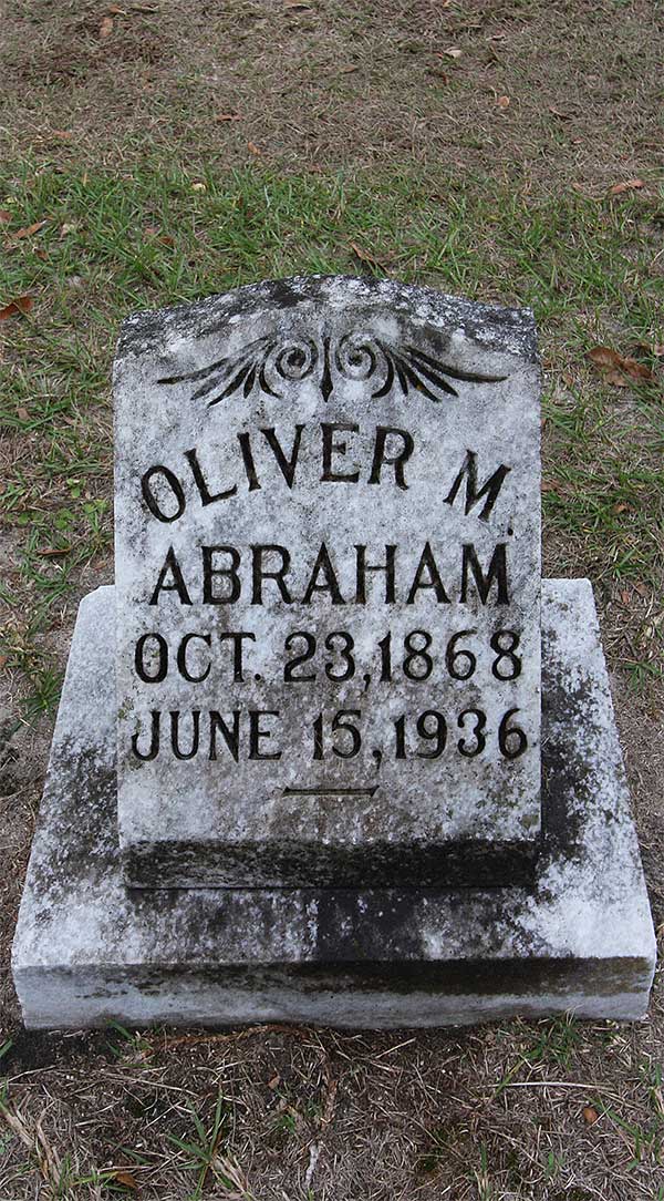 Oliver M. Abraham Gravestone Photo