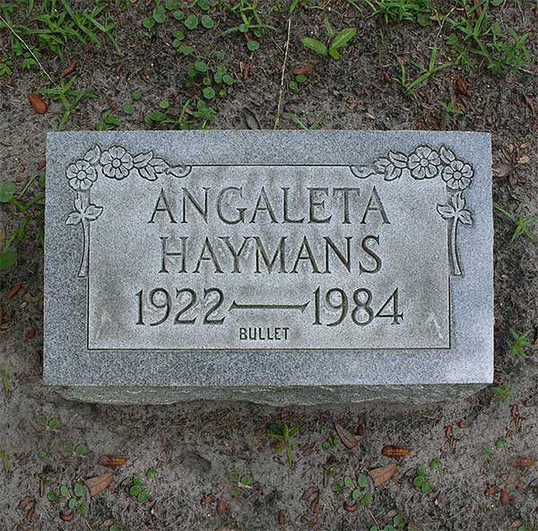 Angaleta Haymans Gravestone Photo