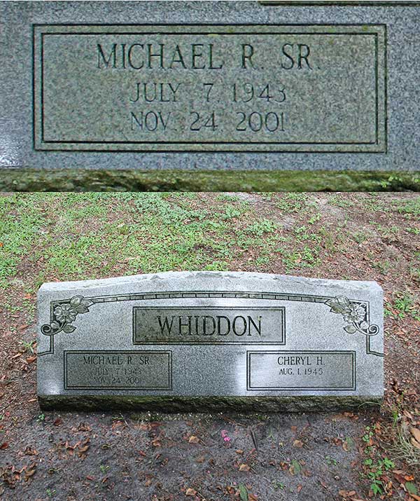 Michael R. Whiddon Gravestone Photo