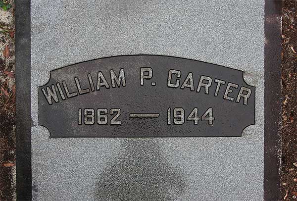 William P. Carter Gravestone Photo