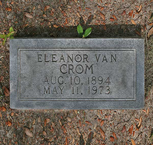 Eleanor Van Crom Gravestone Photo