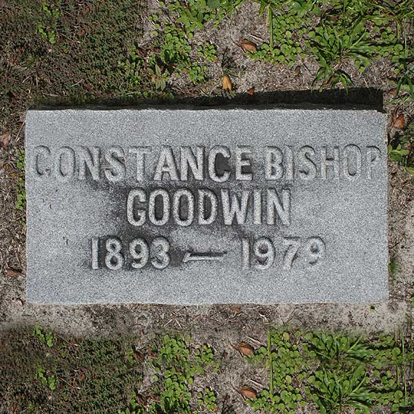 Constance Bishop Goodwin Gravestone Photo